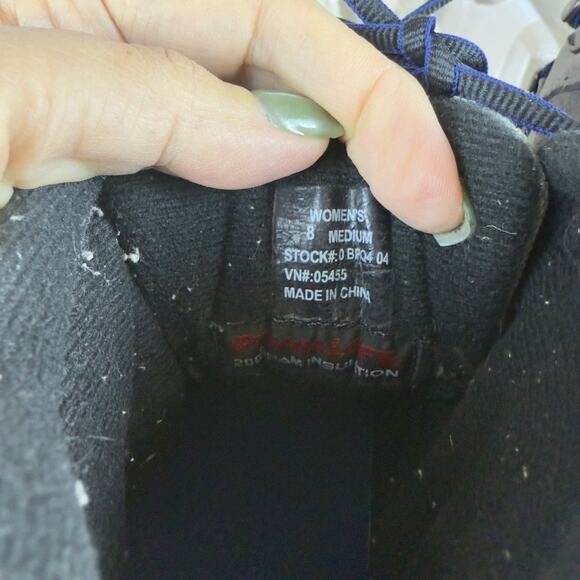 LL Bean Boots Womens 8M Primaloft Hiking Blue Gray hiking walking comfort S04113 - Picture 10 of 11